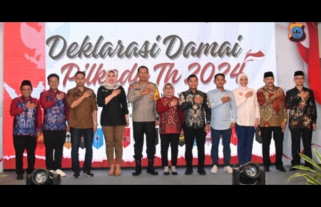 Deklarasi Damai Pilkada, Kapolda Kalsel Ajak Semua Elemen Jaga Persatuan