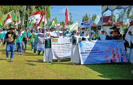 May Day 2025 di Tabalong Dimeriahkan Ratusan Pekerja, Diwarnai Syukuran dan Bakti Sosial