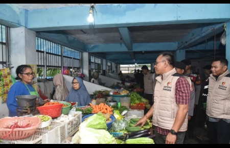 Satgas Pangan Polda Kalsel Sisir Pasar Pandu, Pastikan Harga Stabil dan Stok Aman
